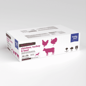 HEALTHY PAWS BIG BOX DINNER VARIETY 16LB - CHICKEN, TURKEY, BEEF