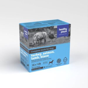 HEALTHY PAWS CANINE COMPLETE VARIETY PACK 16LB - TURKEY, LAMB, SALMON, BISON