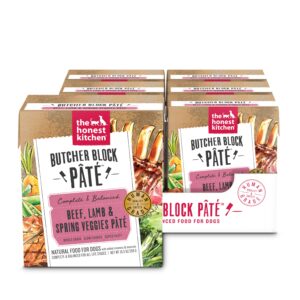THE HONEST KITCHEN 10.5OZ BEEF, LAMB & SPRING VEGGIES BUTCHER BLOCK PATE