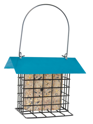 SHELTERED SINGLE SUET CAKE BIRD FEEDER